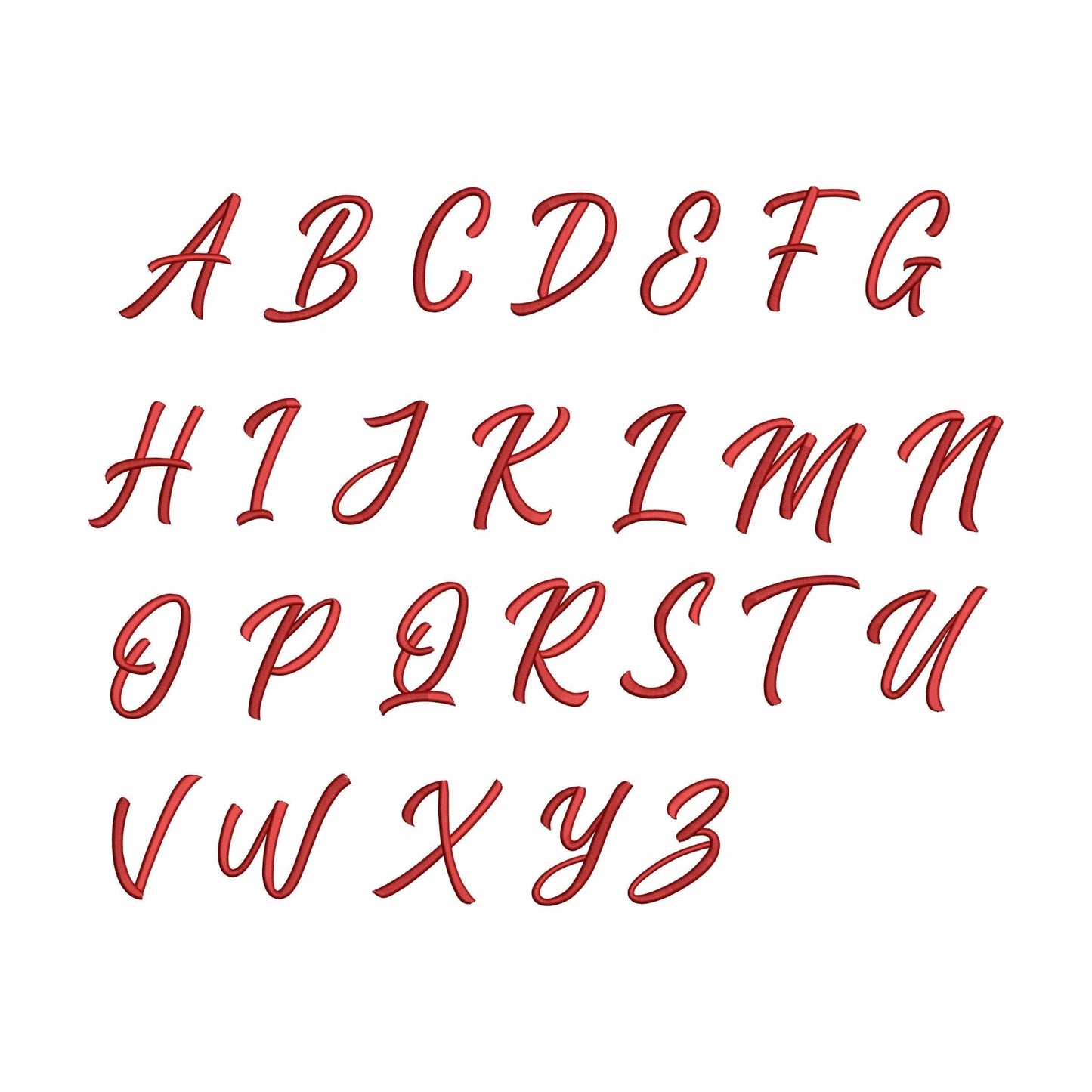 Pauletta - Embroidery font