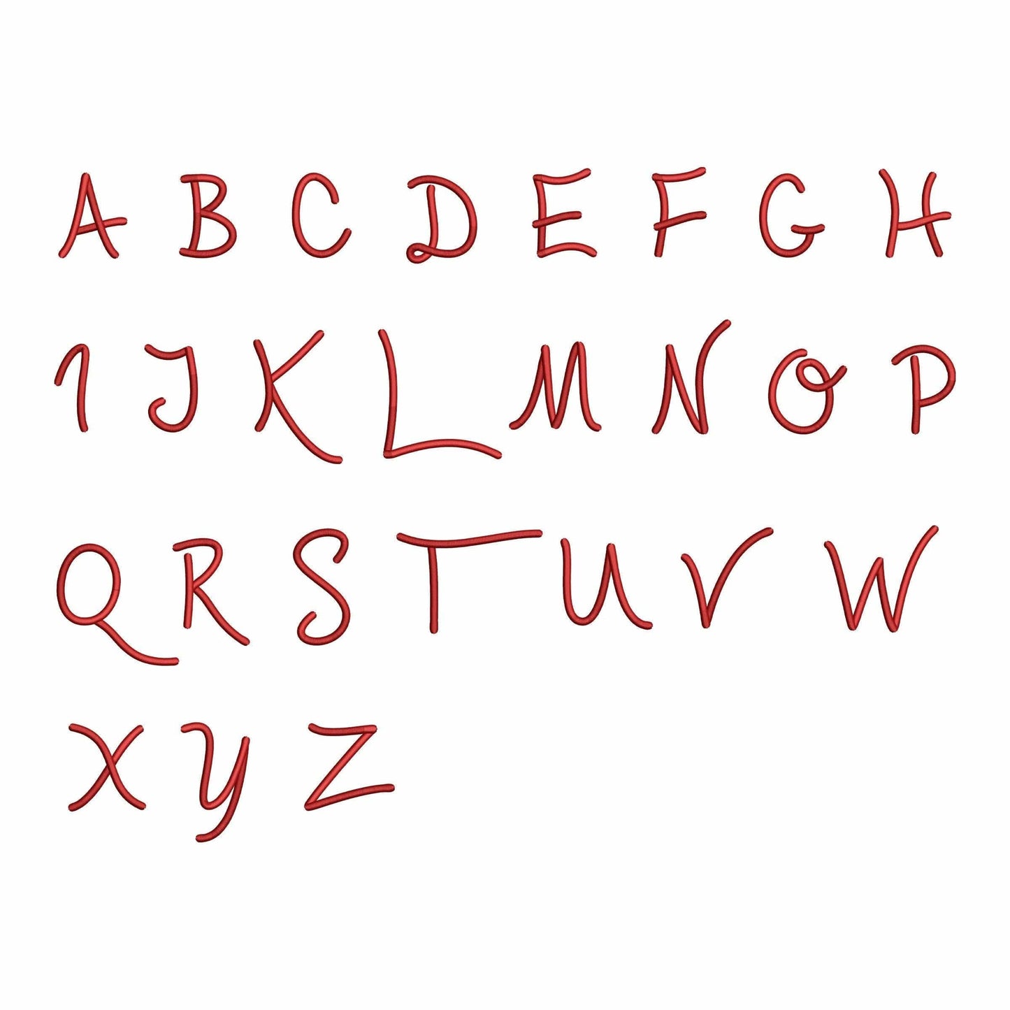 Kiss Me - Embroidery font