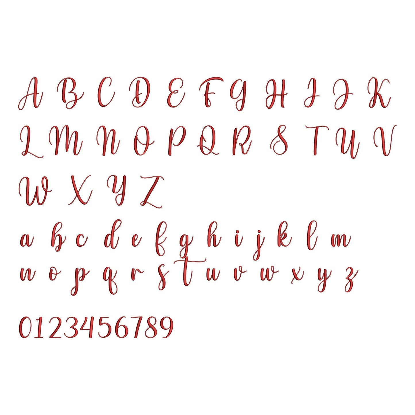 Happy Day - Embroidery font