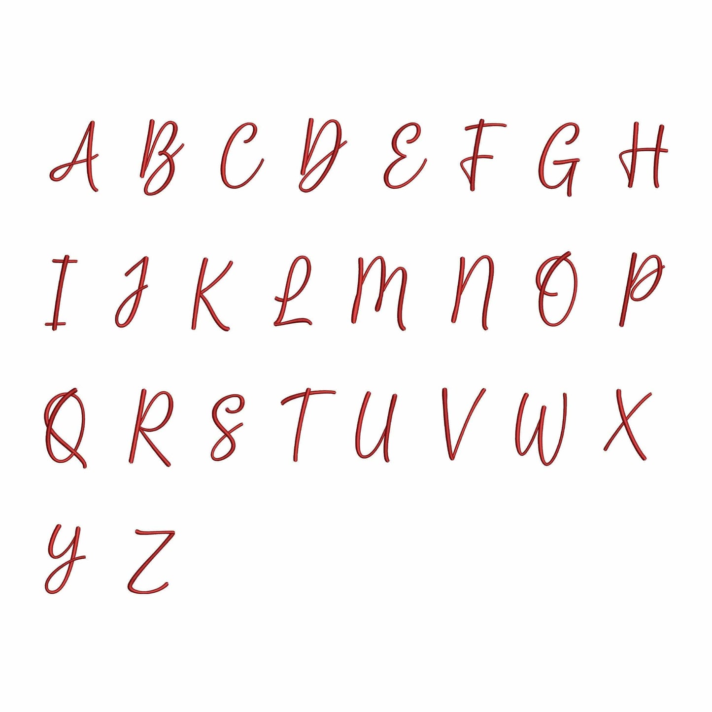Mrs Claus - Embroidery font