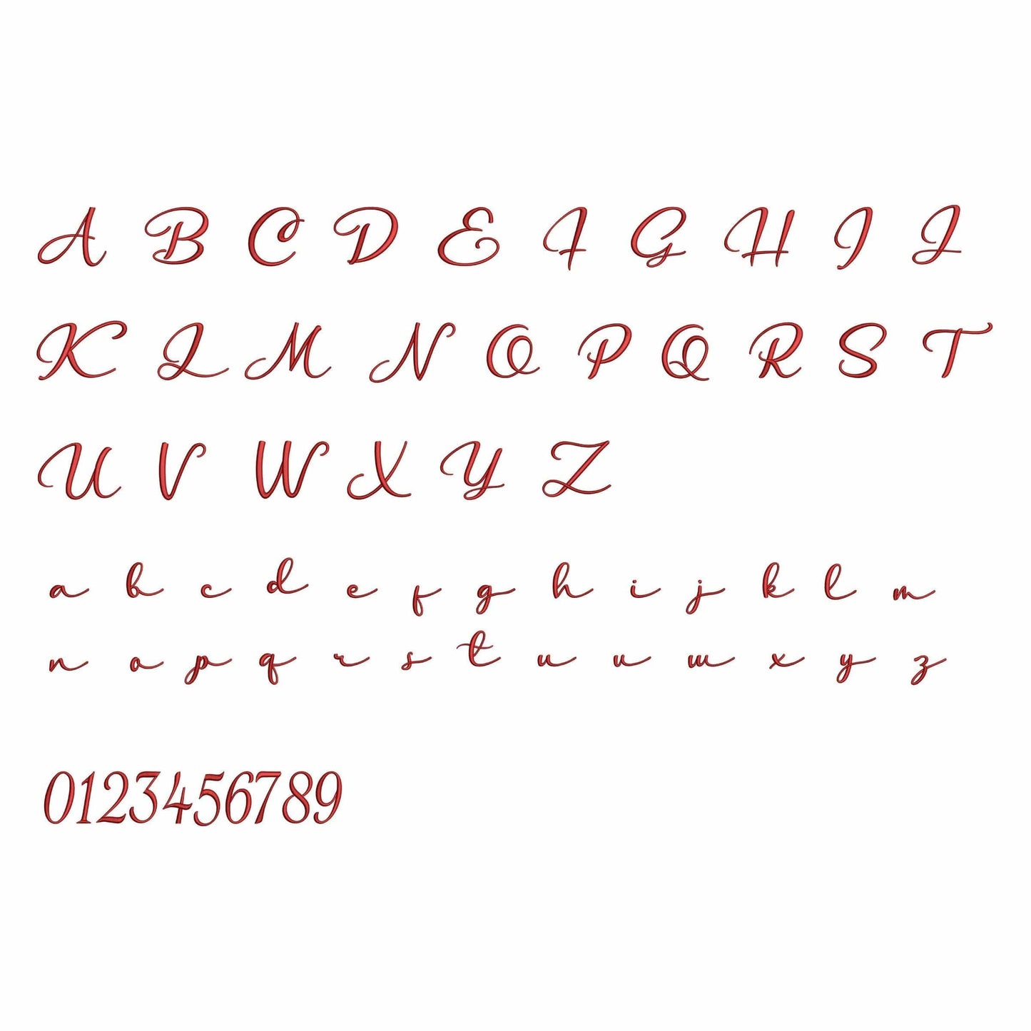 Hanna - Embroidery font