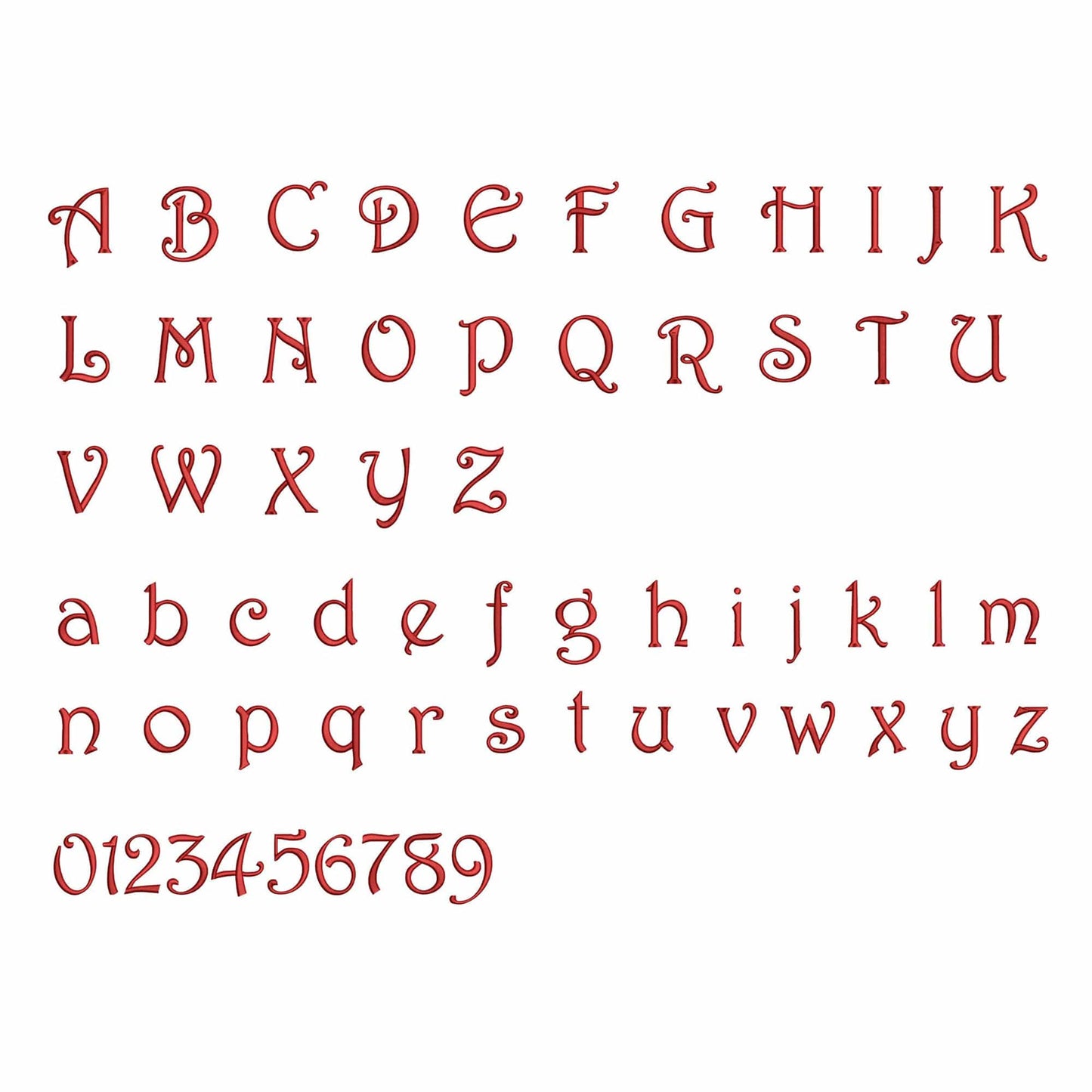 Santa Express - Embroidery font