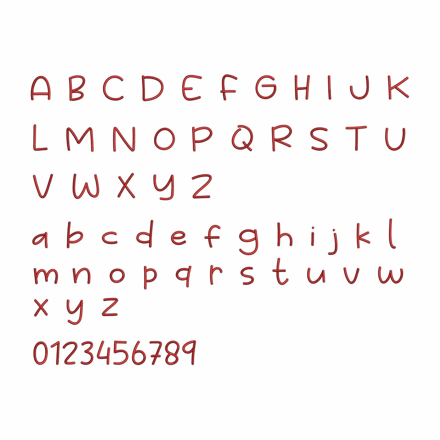 Happy Kids - Embroidery font