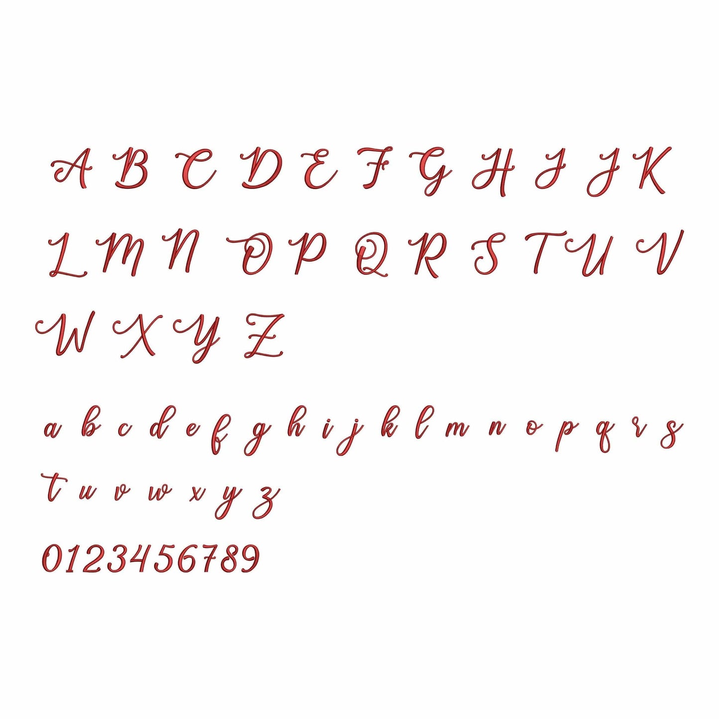 Mia Mia - Embroidery font