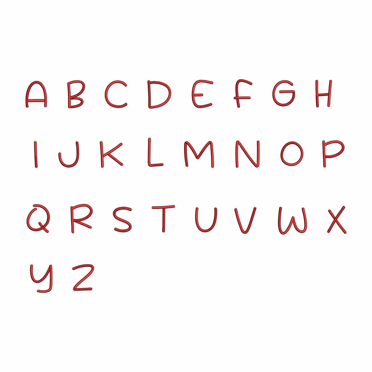 Happy Kids - Embroidery font