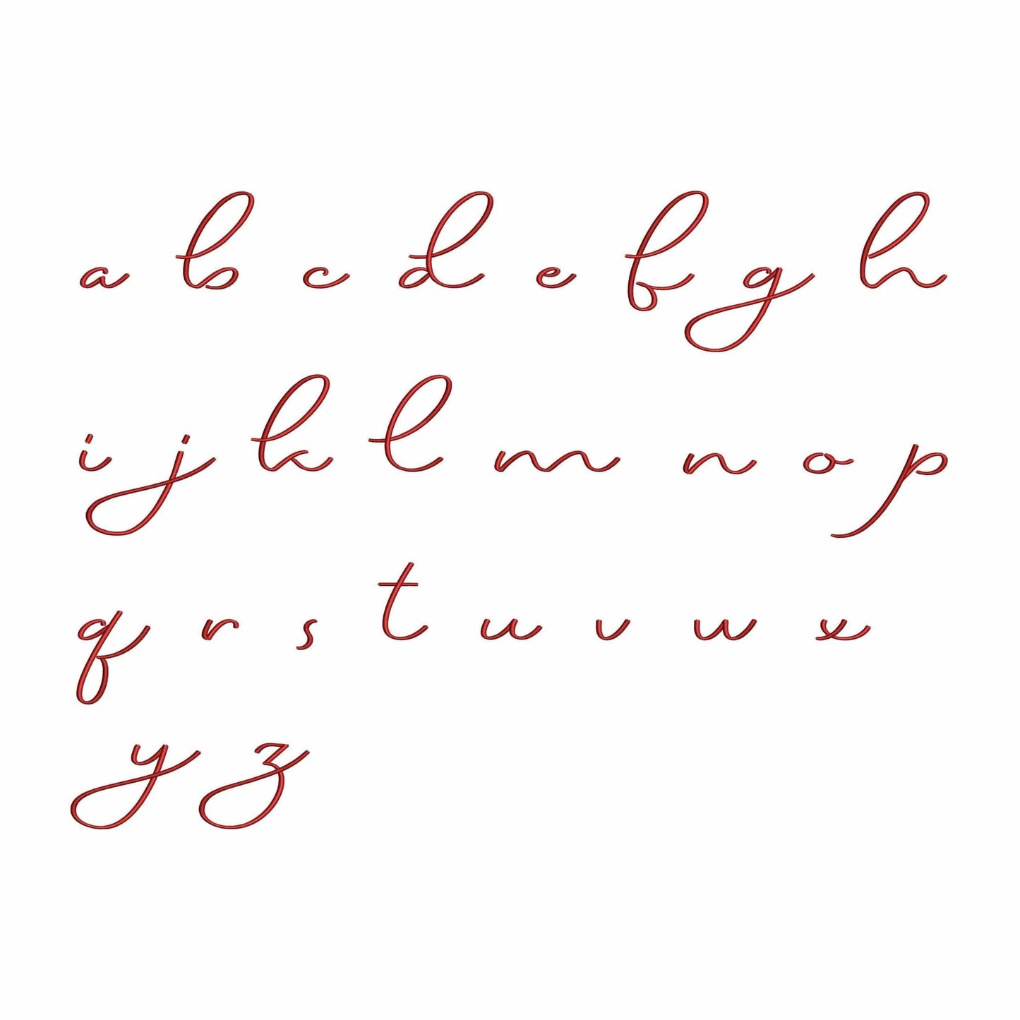 Karen - Embroidery font