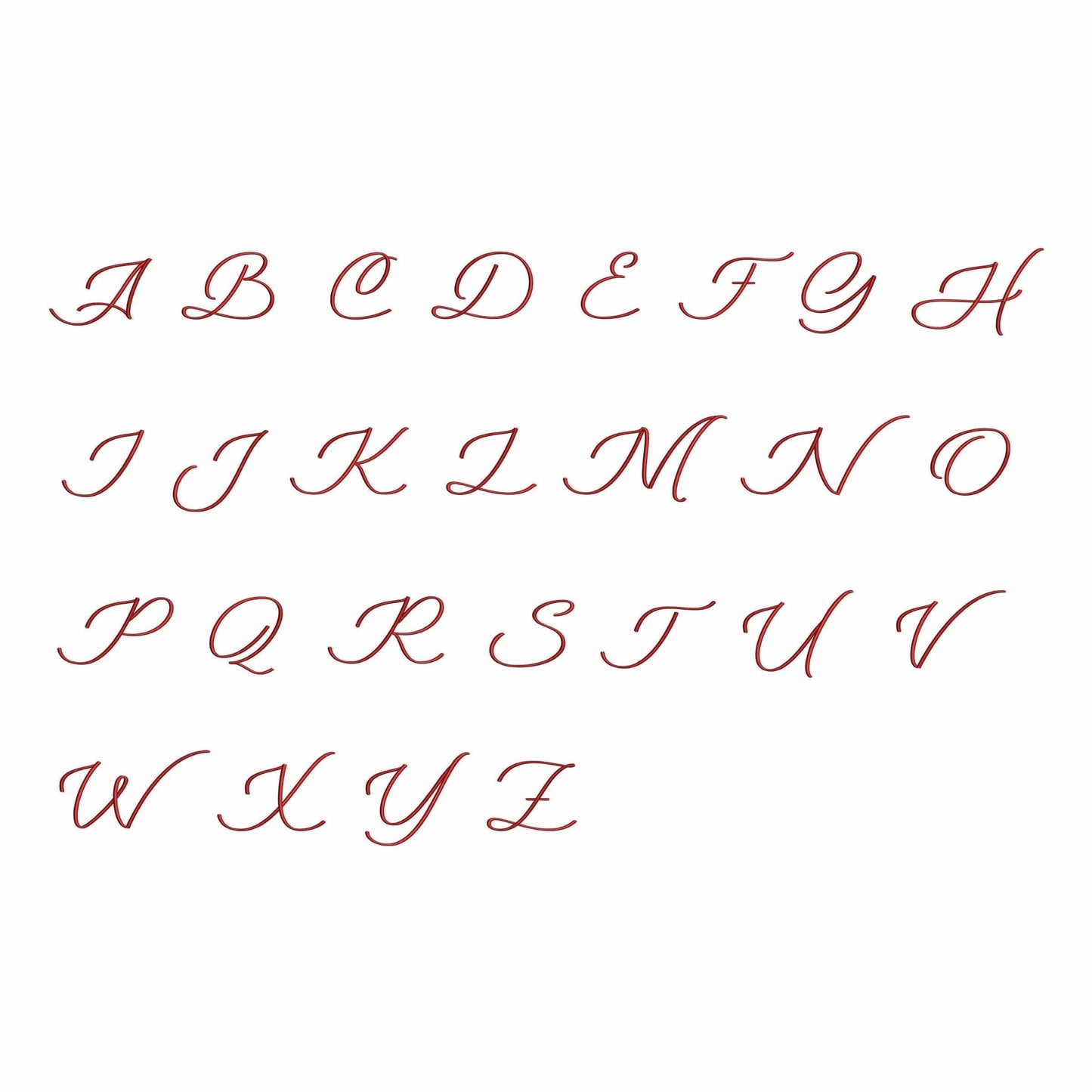 Karen - Embroidery font