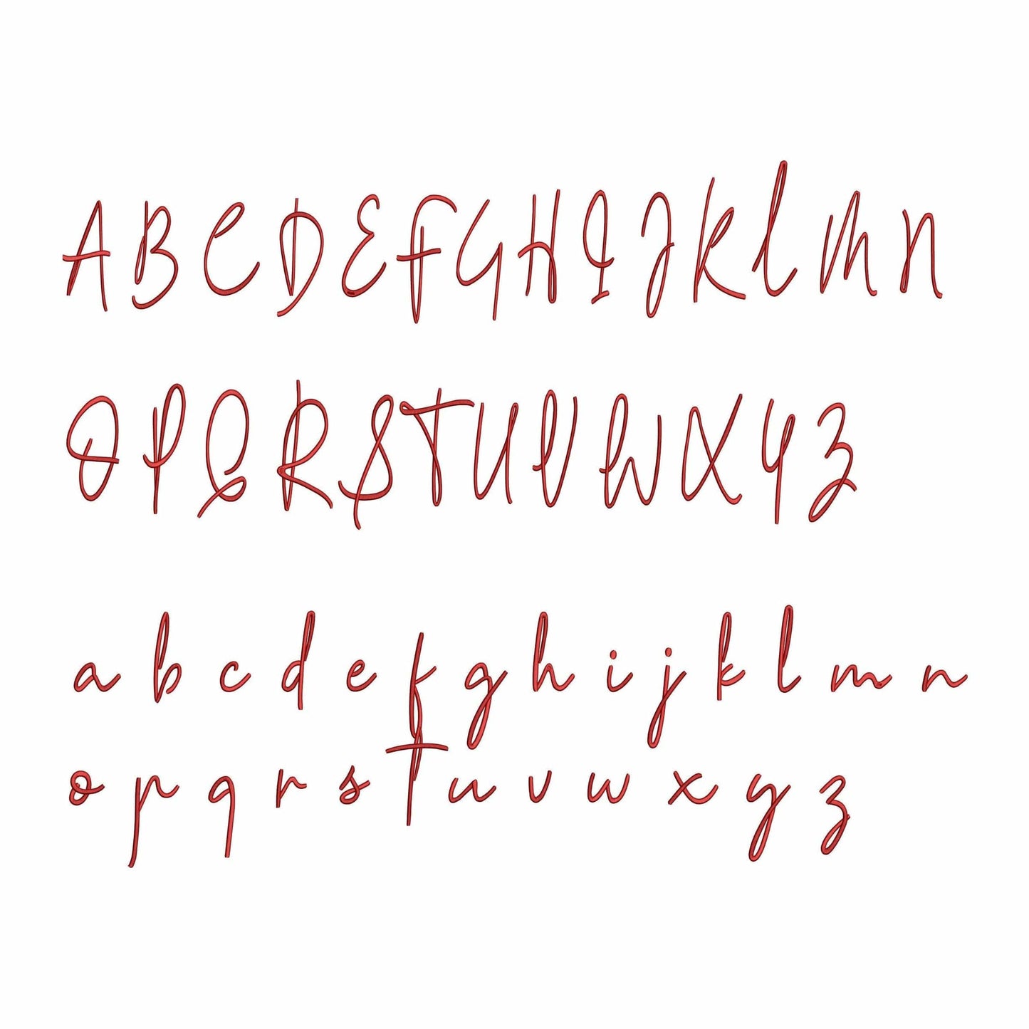 Rebecca - Embroidery font