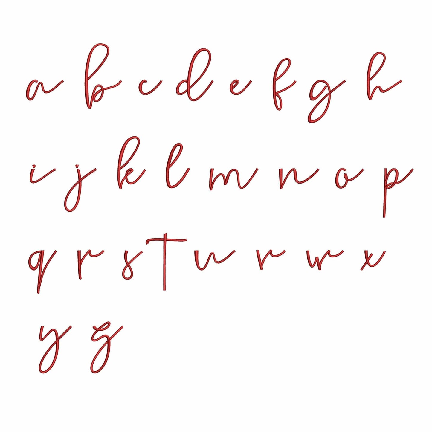 Tiffany - Embroidery font