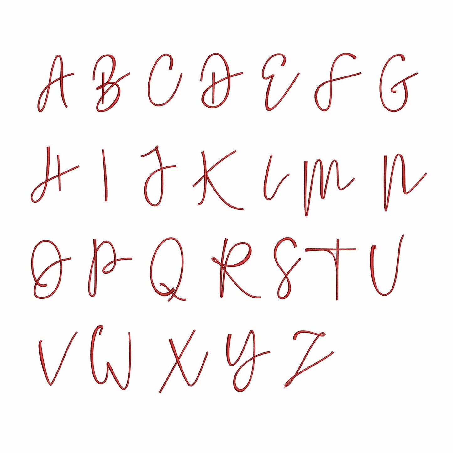 Tiffany - Embroidery font