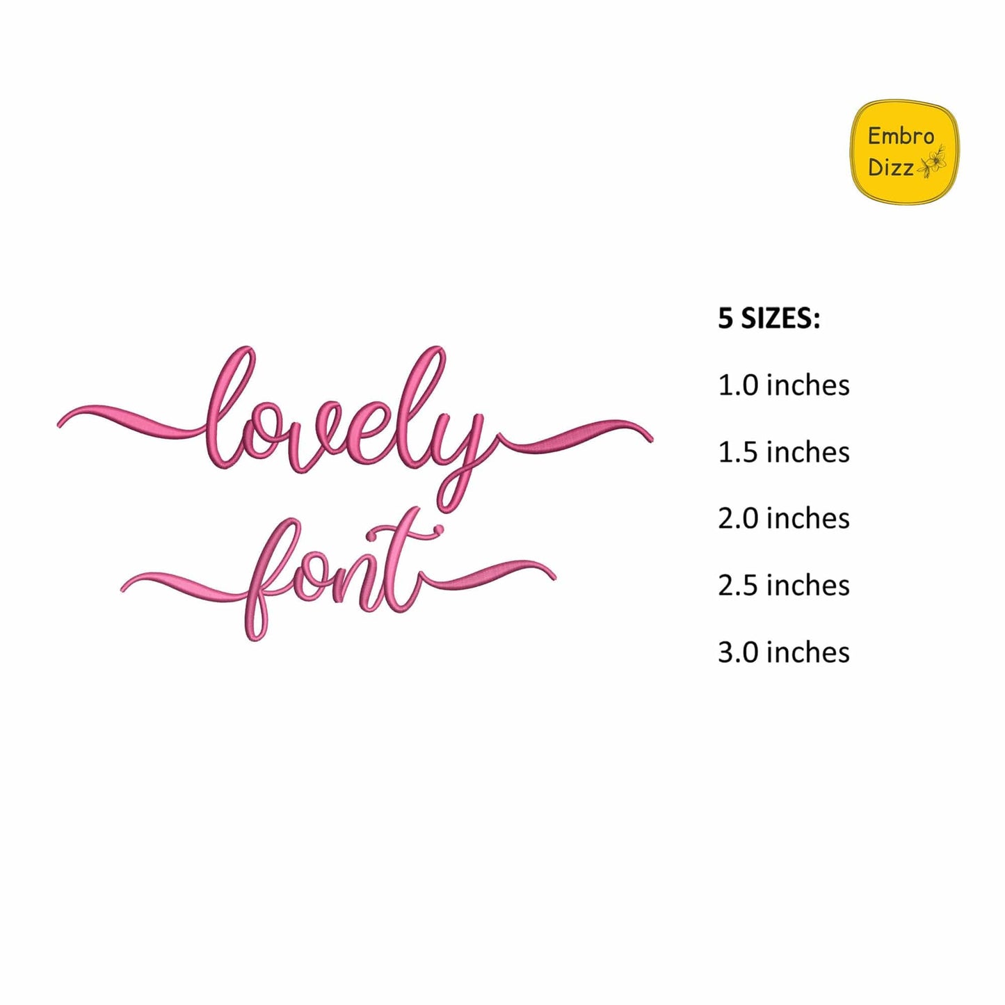 Lovely with tails - Embroidery font