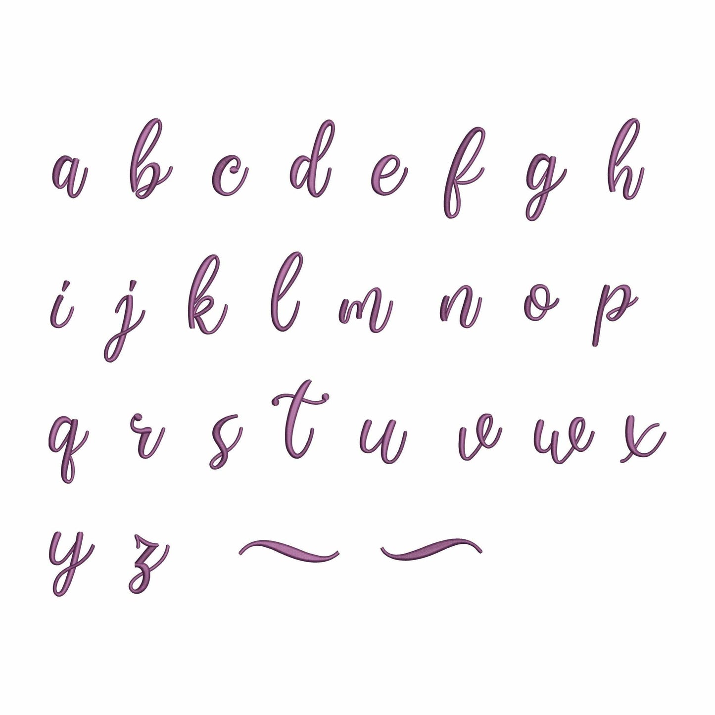 Lovely with tails - Embroidery font