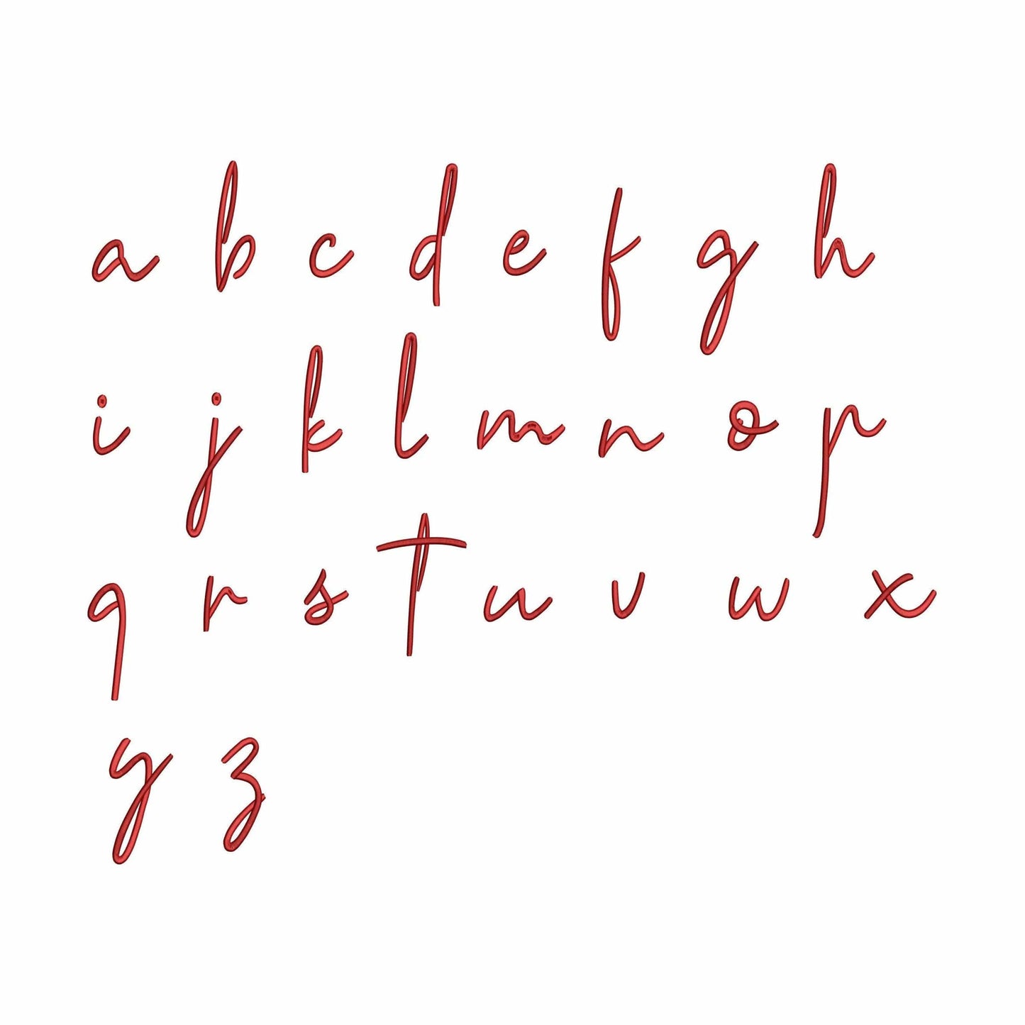 Rebecca - Embroidery font
