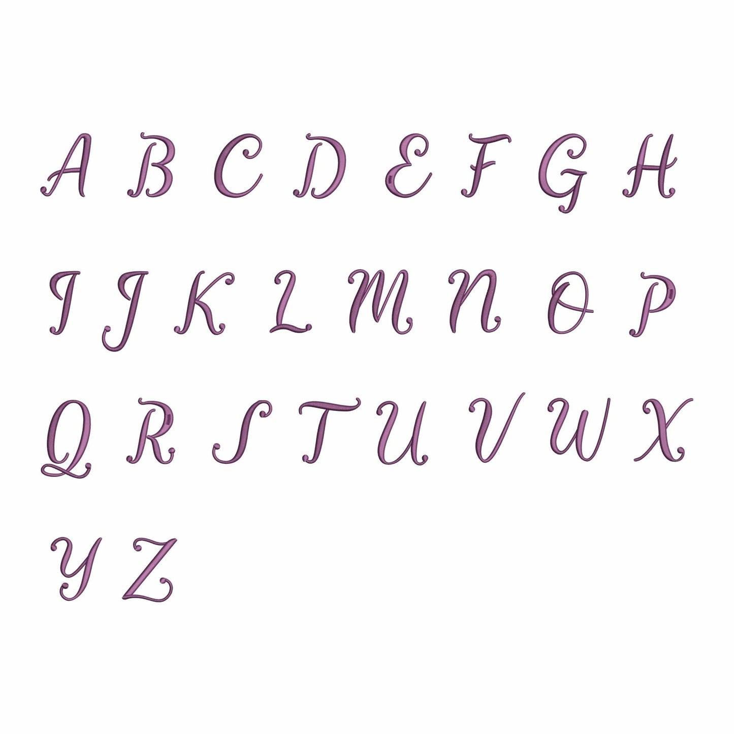 Lovely with tails - Embroidery font