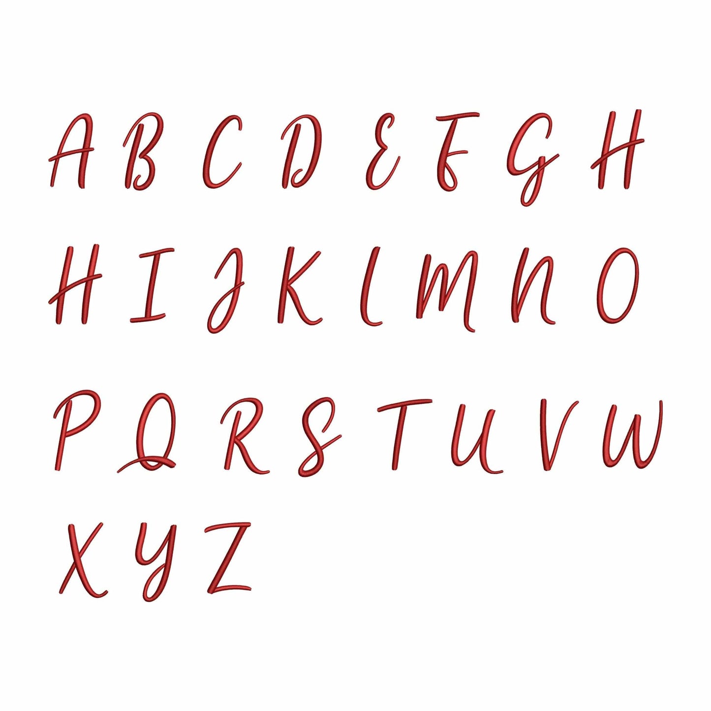 Amelia - Embroidery font