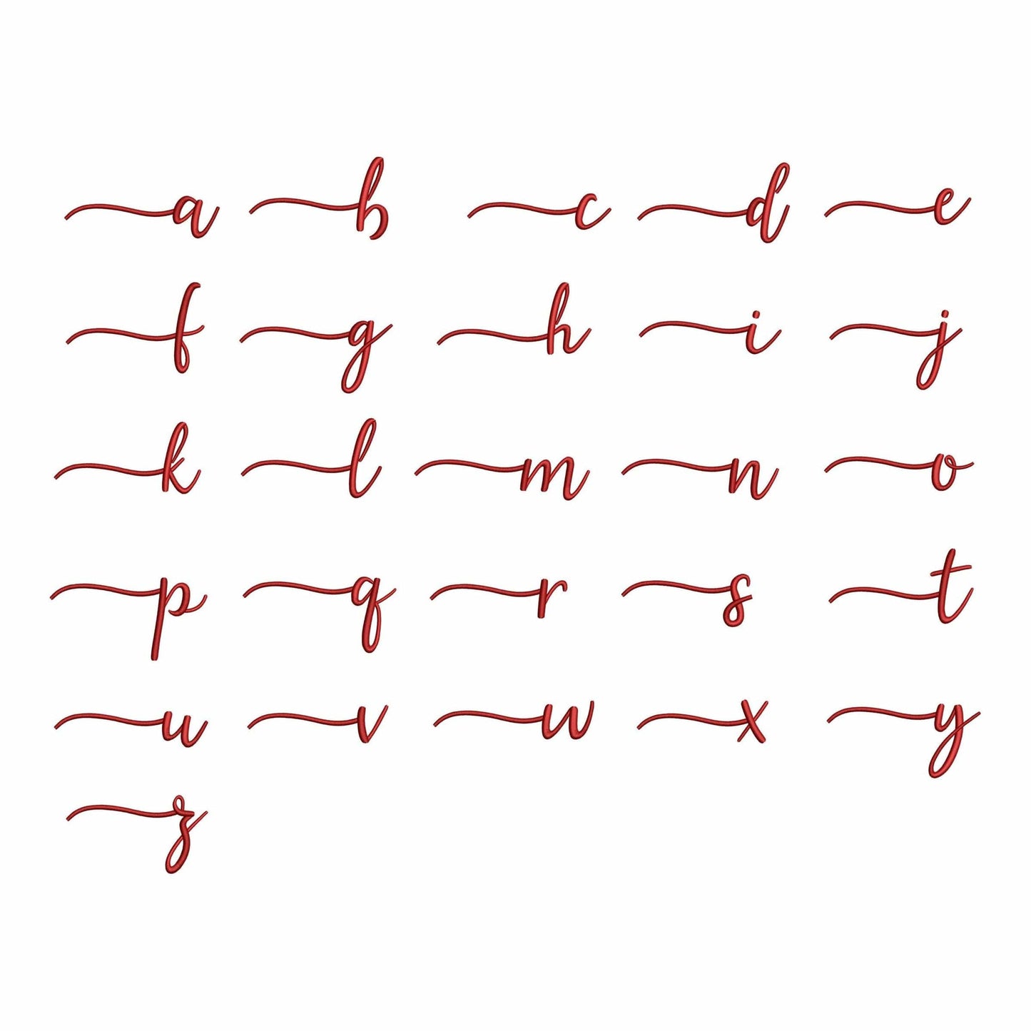 Hello with tails - Embroidery font