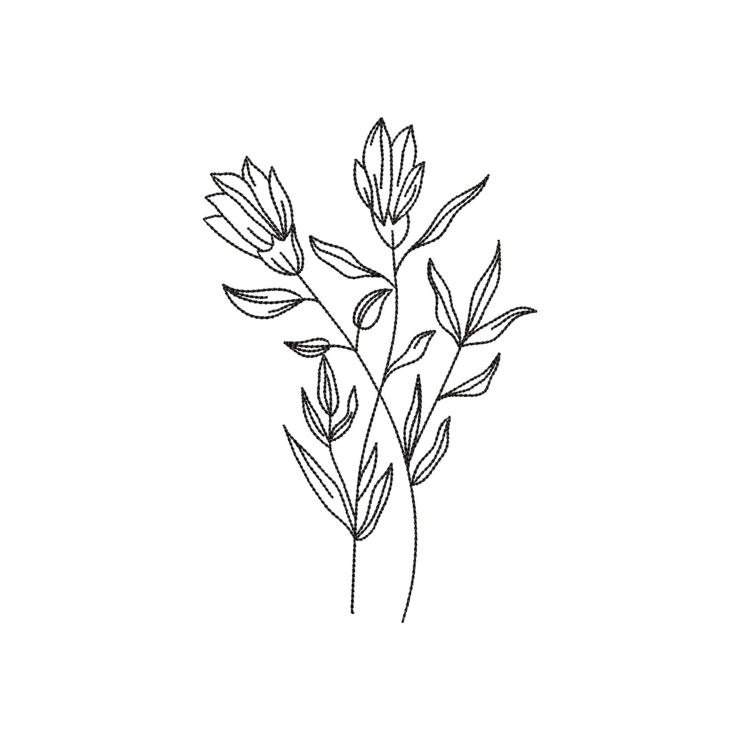 Wild flower - Embroidery design