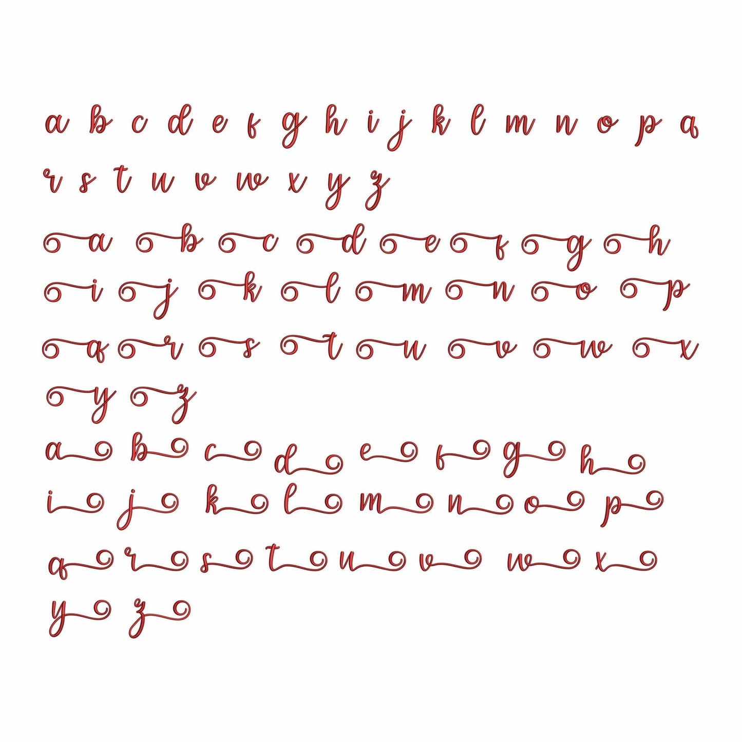 Sweet with tails - Embroidery font
