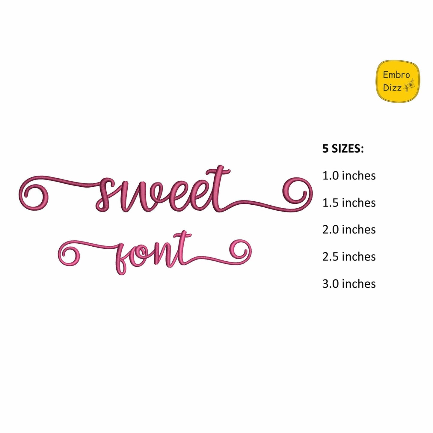 Sweet with tails - Embroidery font