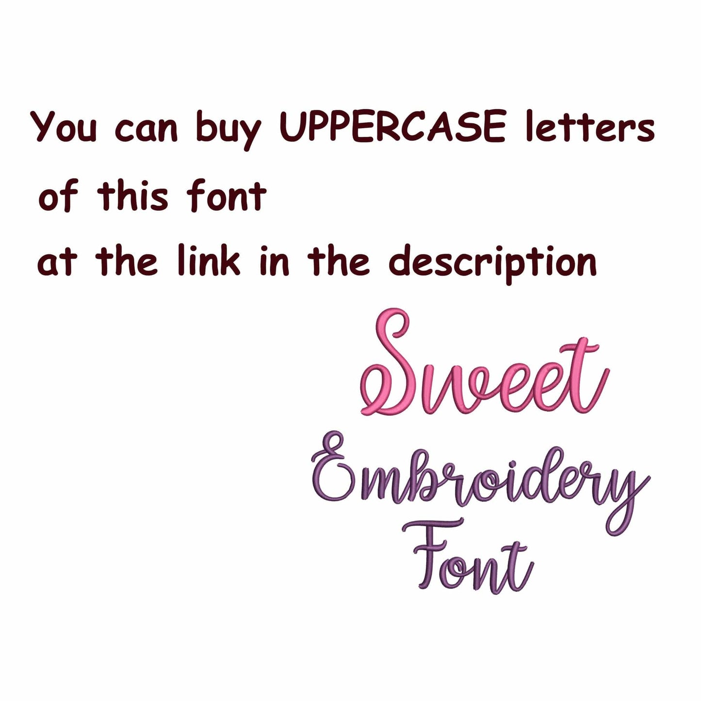 Sweet with tails - Embroidery font