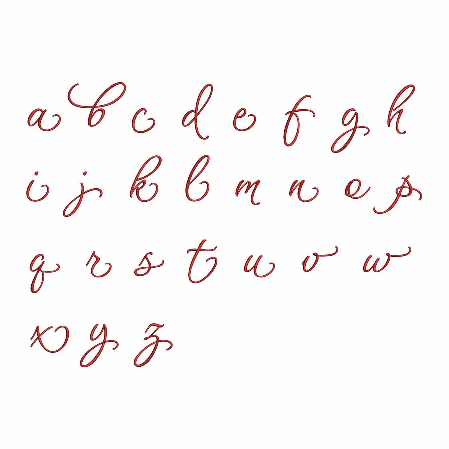 Emma - Script embroidery font