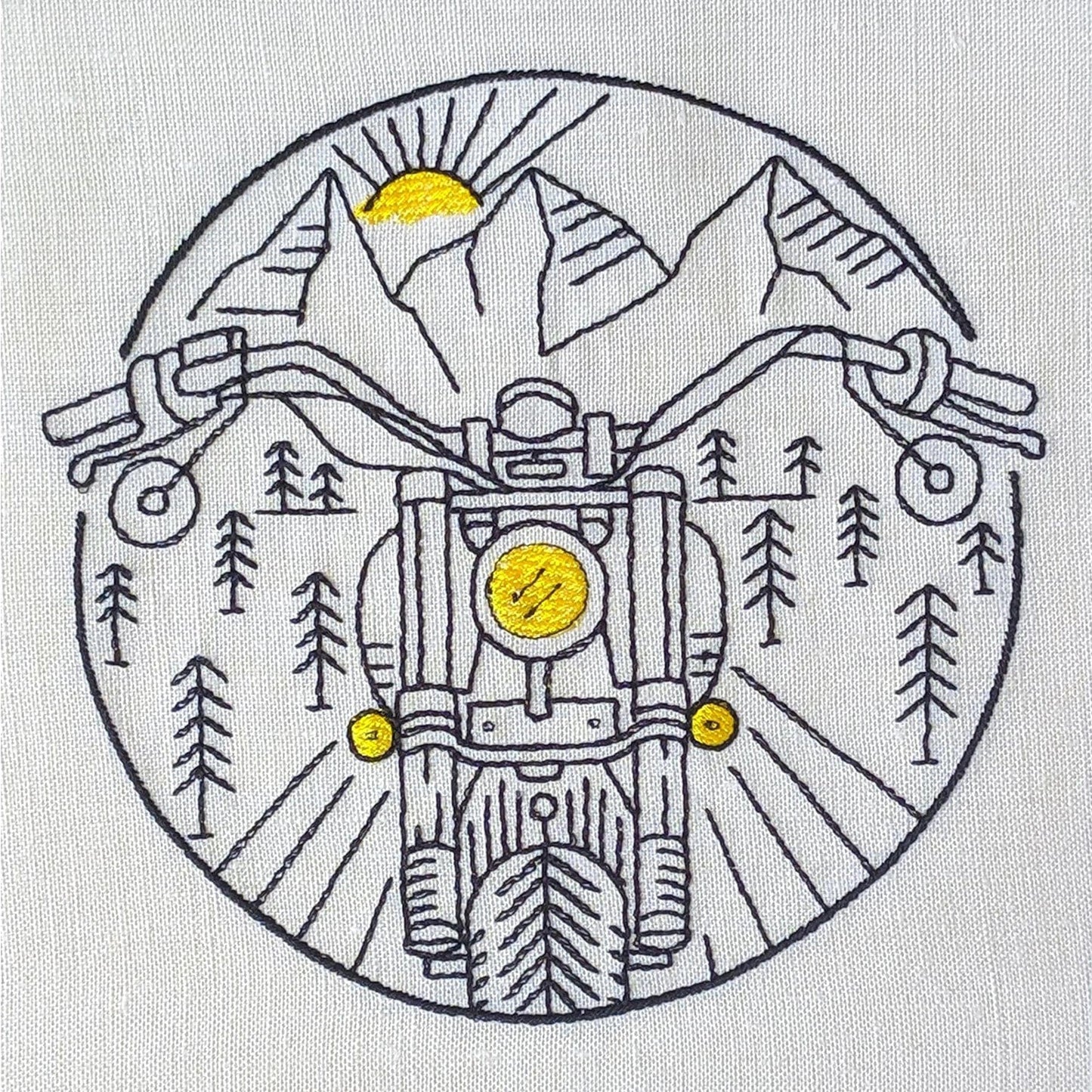 Motorcycle - Embroidery design
