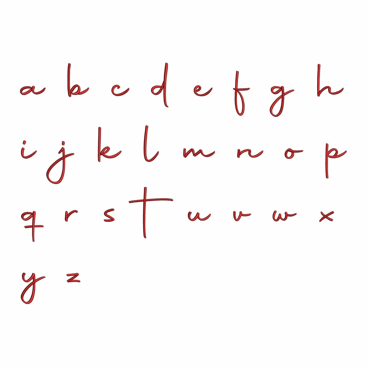 Monica - Embroidery font