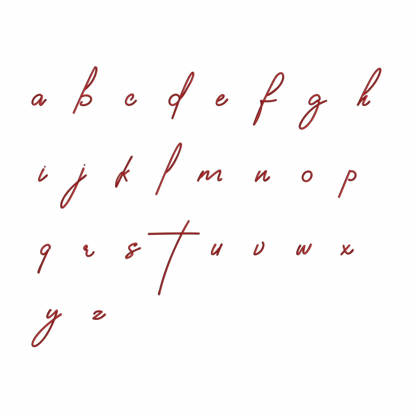 Sarah - Embroidery font