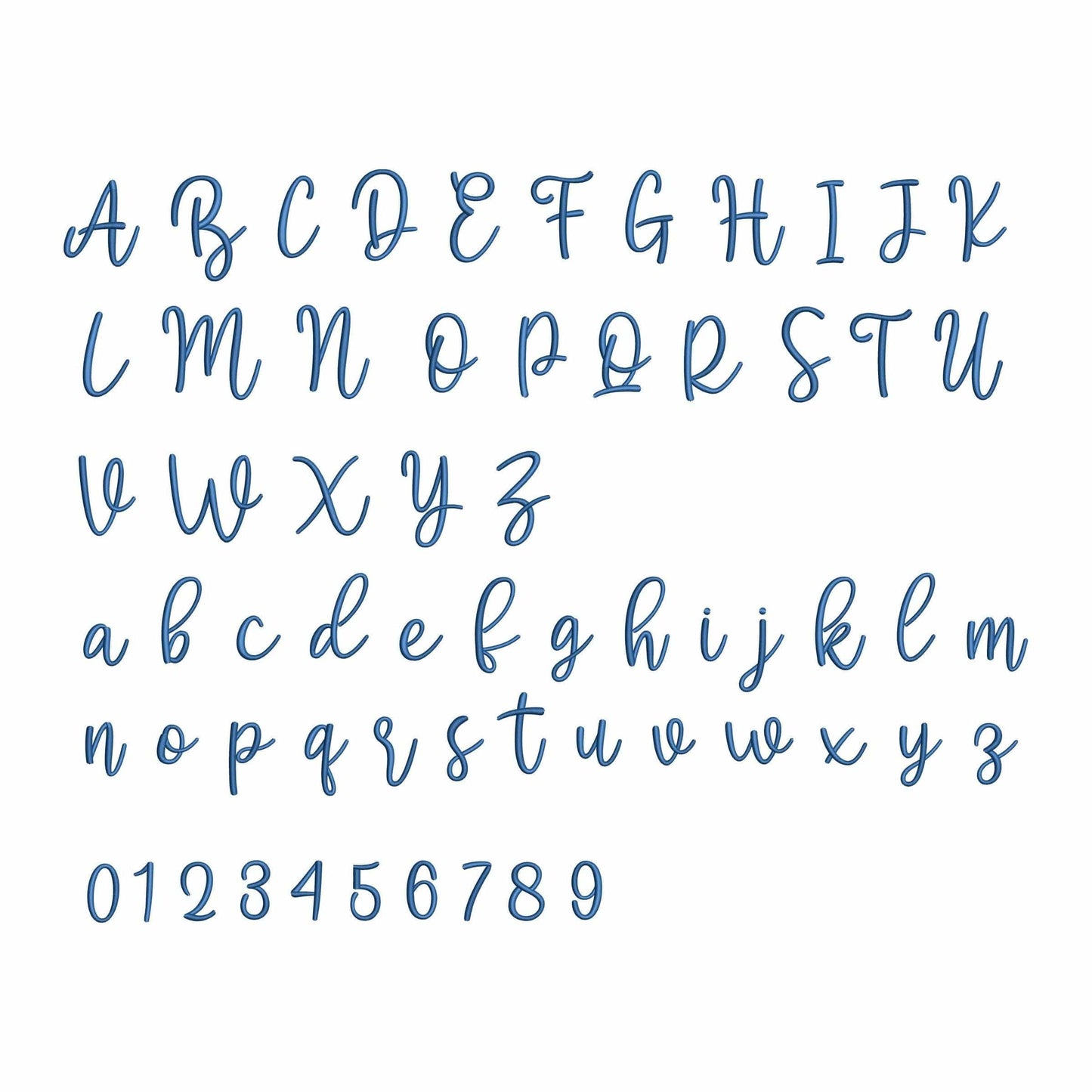 Diana - Embroidery font
