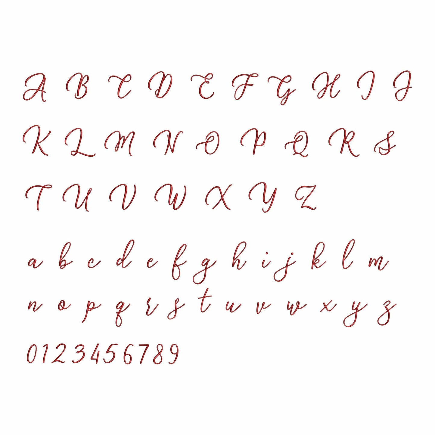 Barbi - Embroidery font