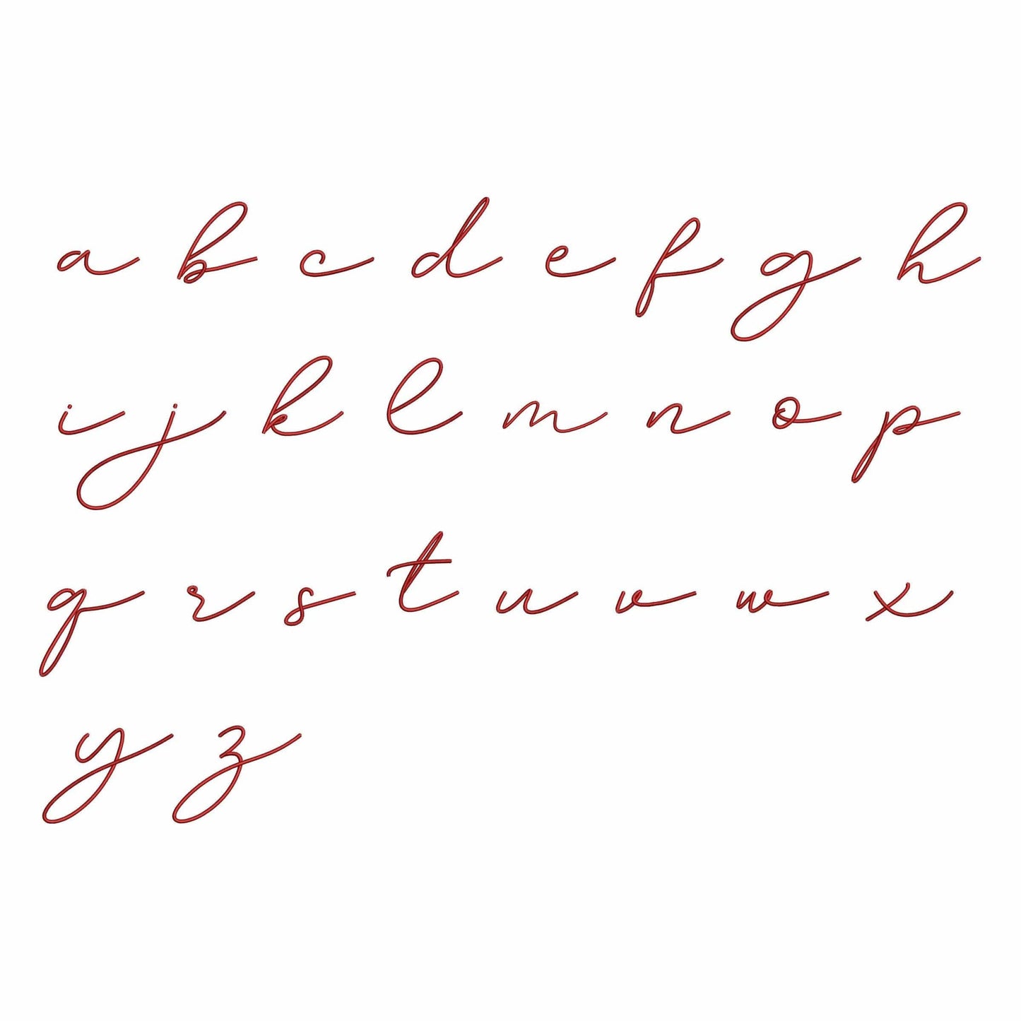 Anna - Embroidery font
