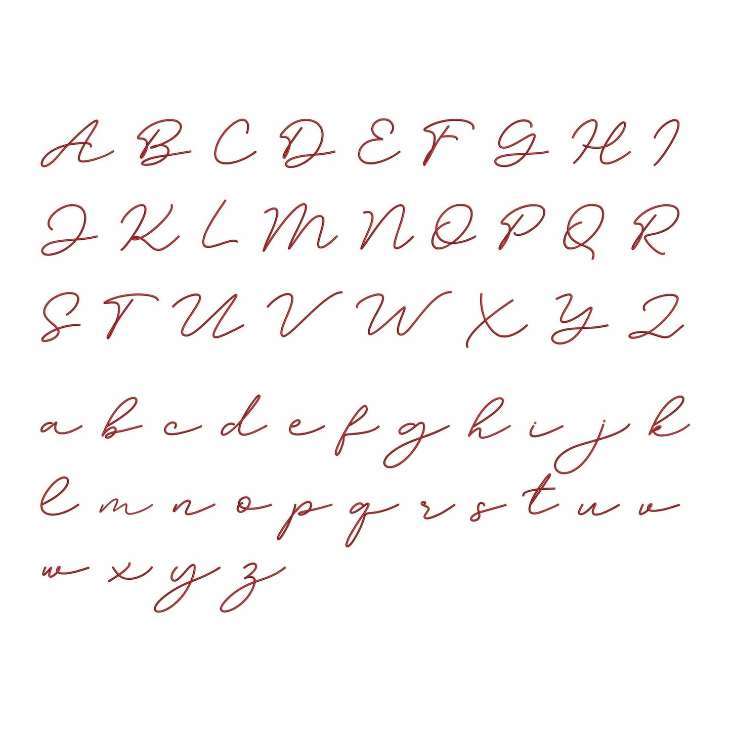 Anna - Embroidery font