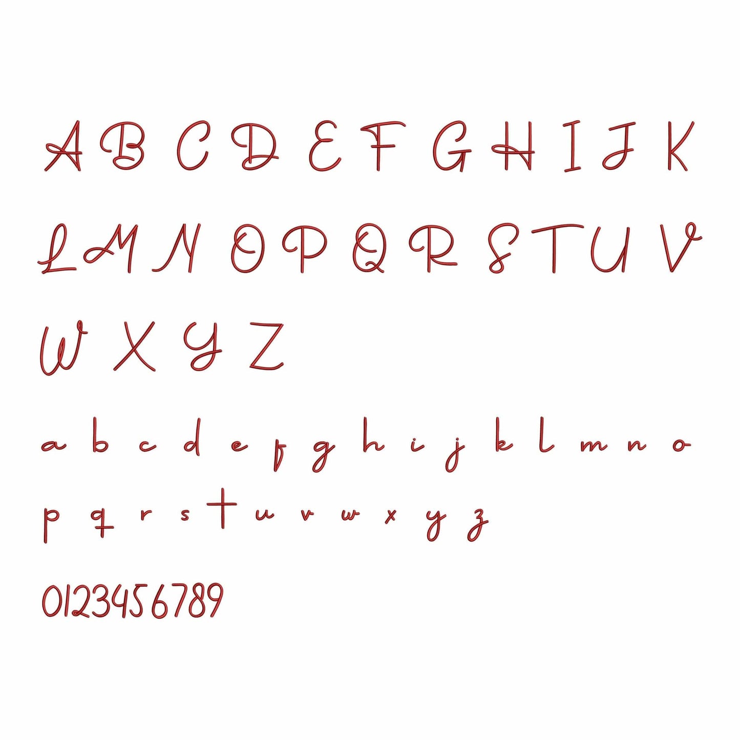 Dana - Embroidery font