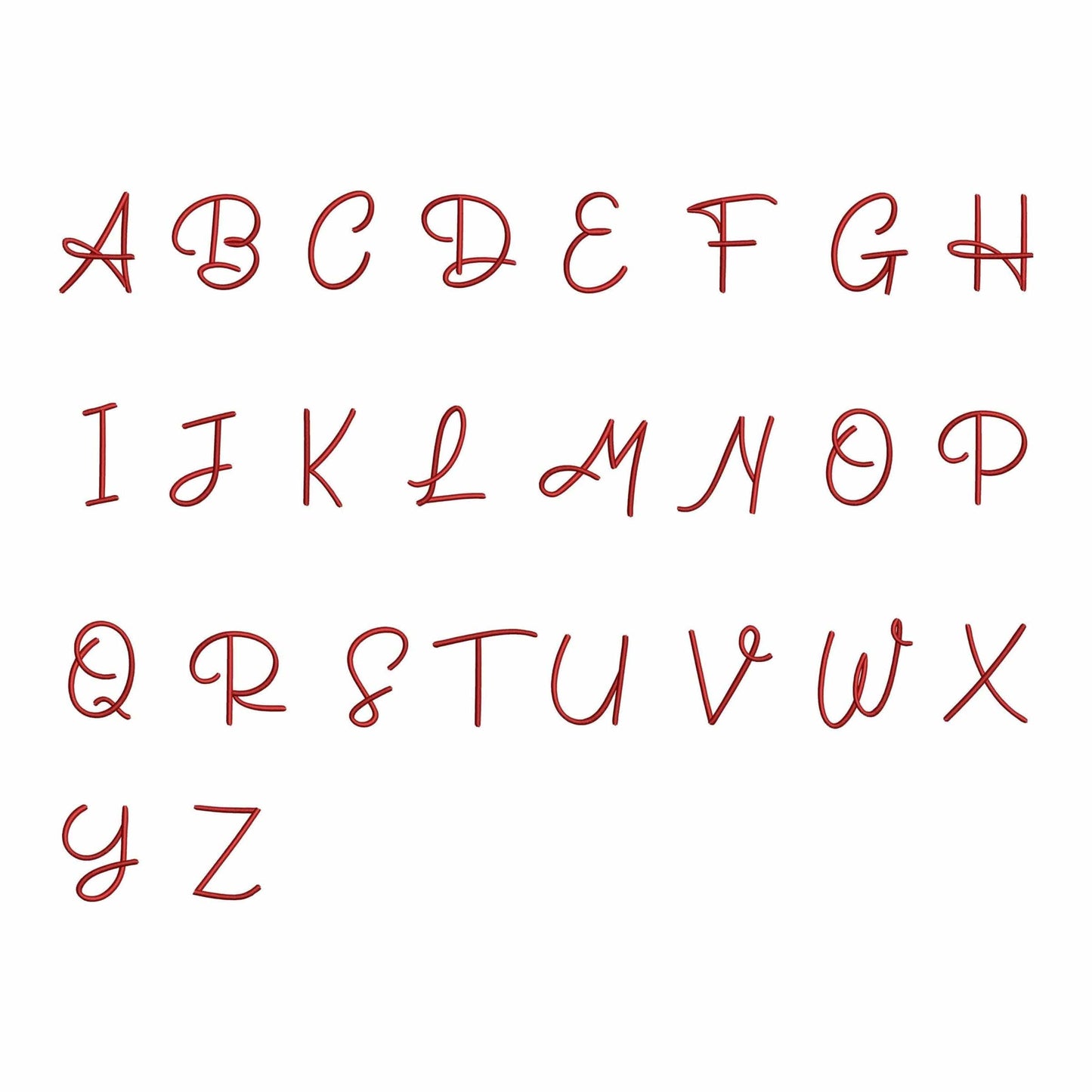 Dana - Embroidery font