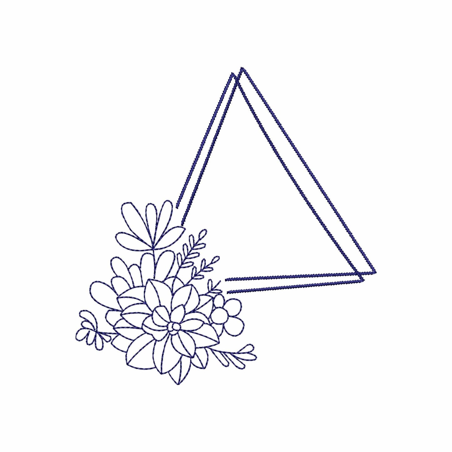 Floral Frame - Embroidery design