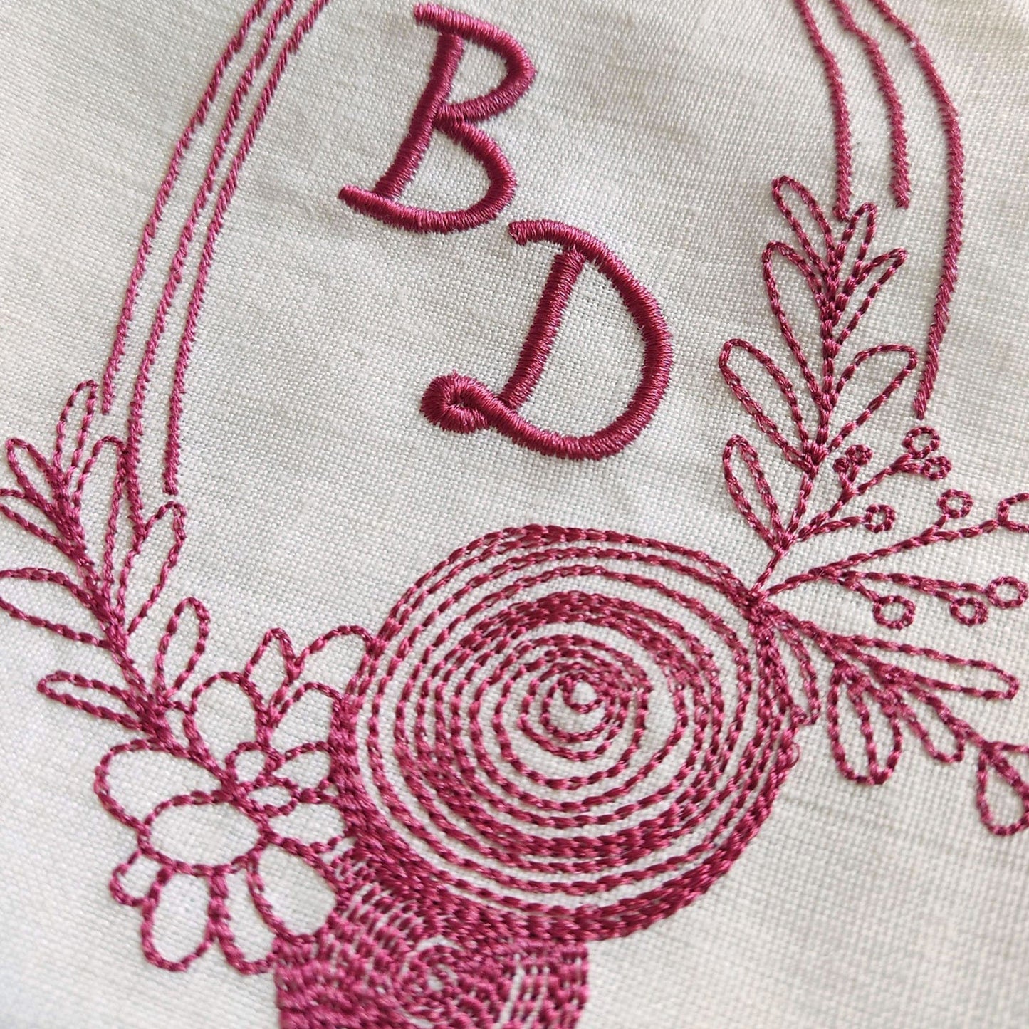 Floral wreath - Embroidery design
