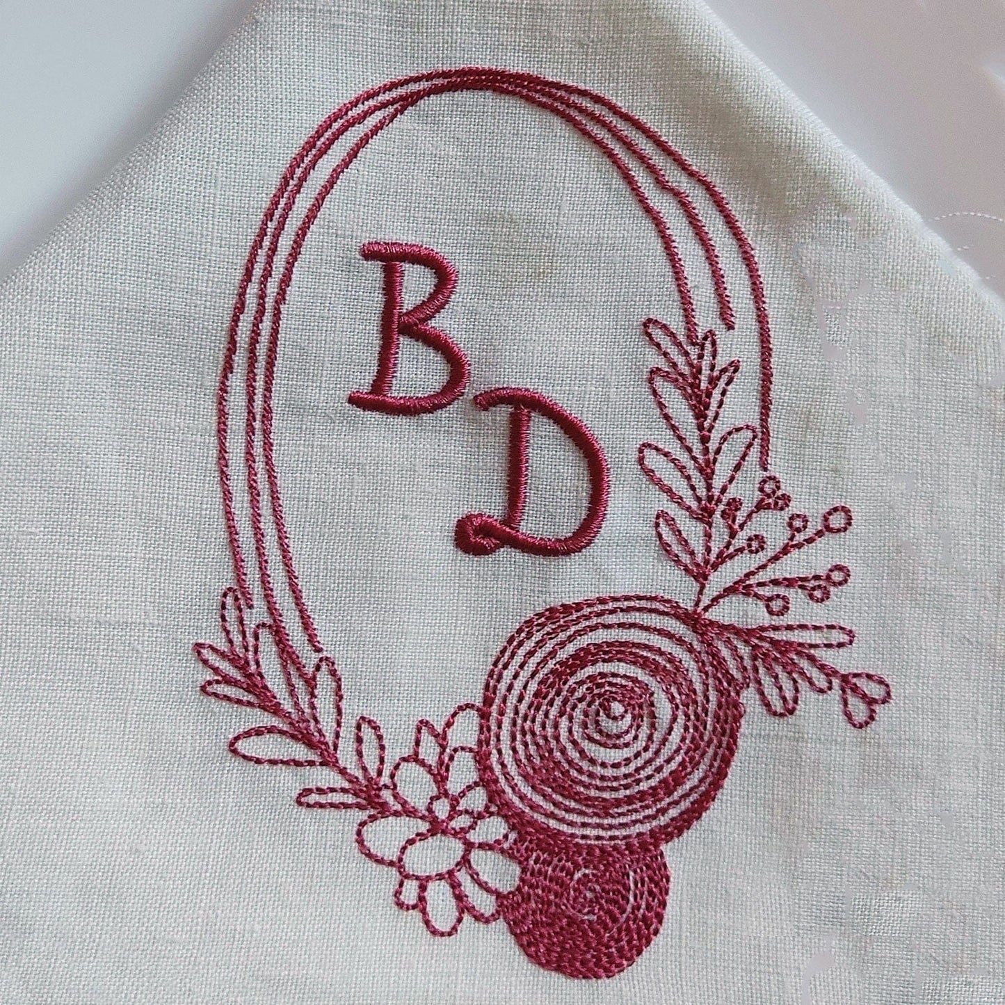 Floral wreath - Embroidery design