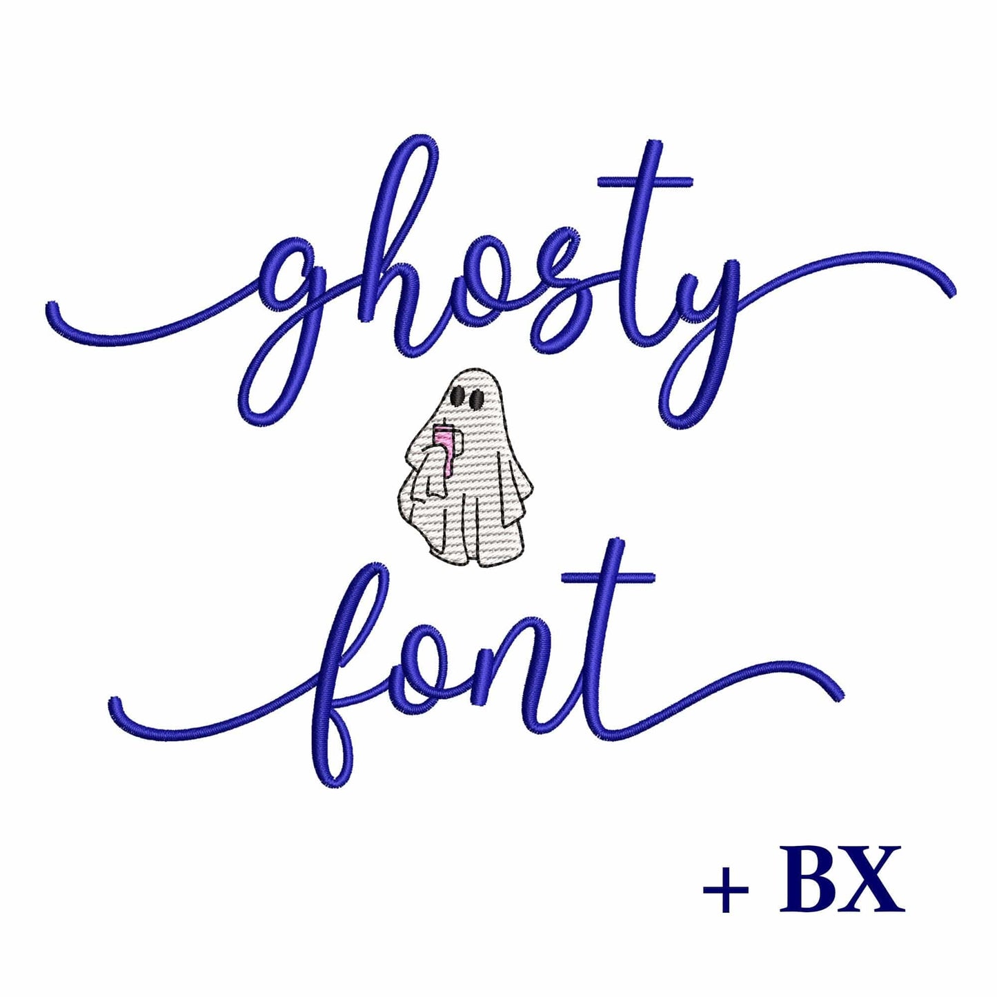 Ghosty with tails - Embroidery font