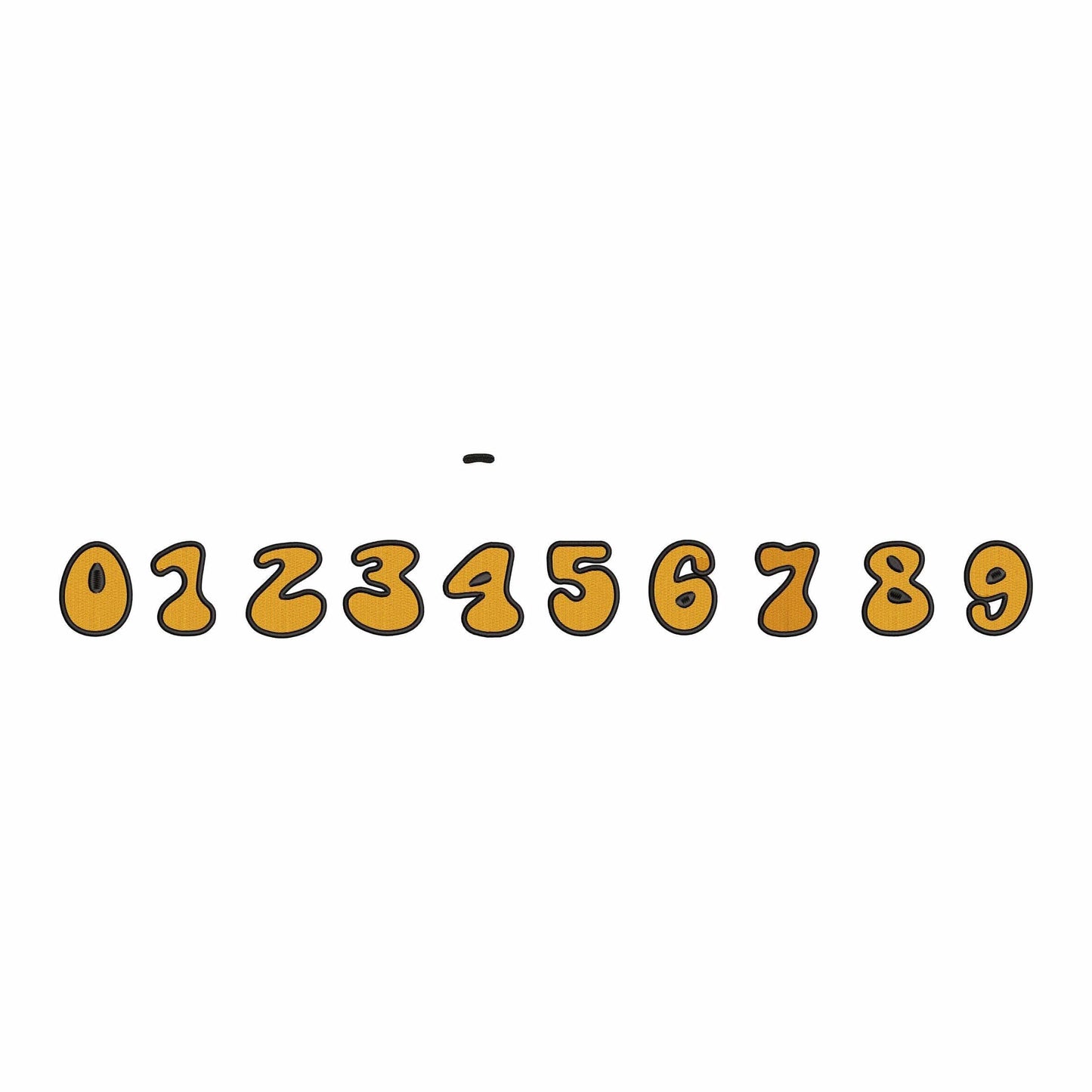 Boo-Jee - Retro embroidery font