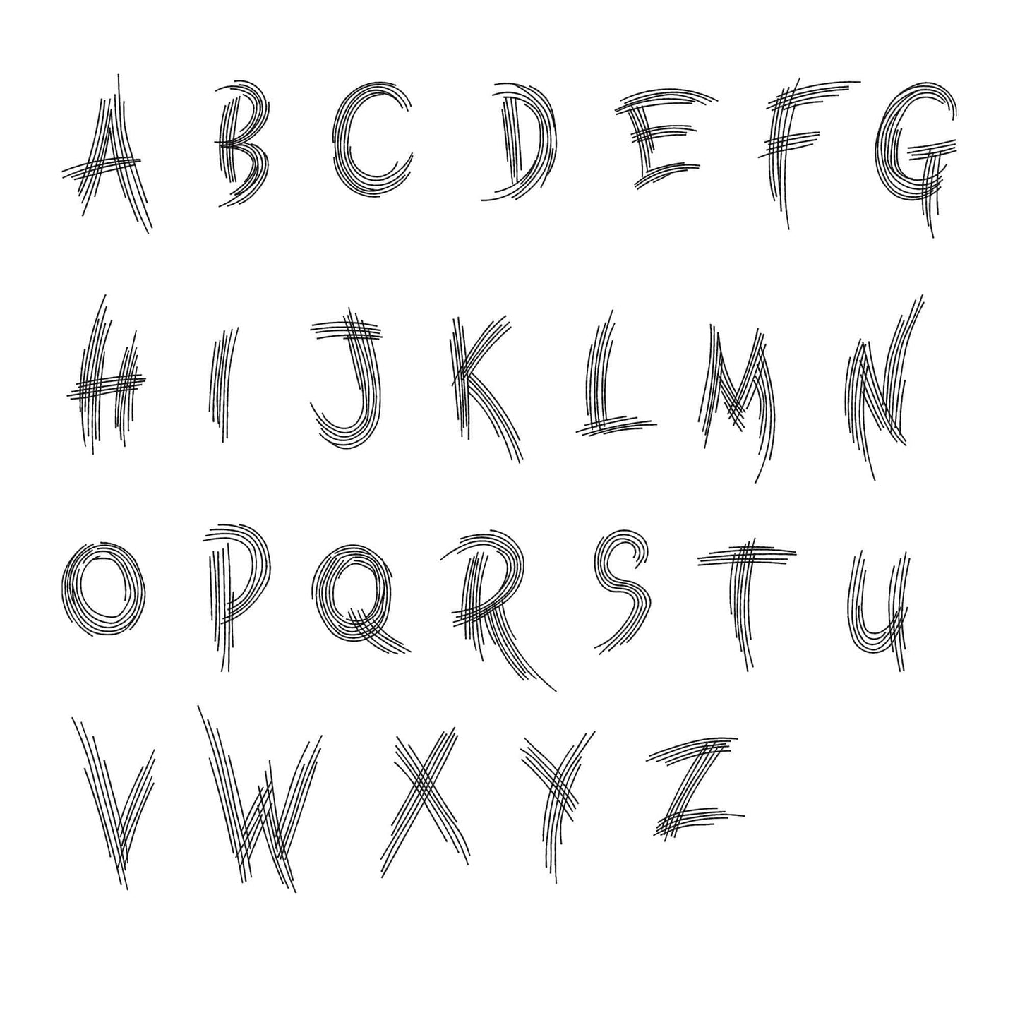 Hocus - Embroidery font