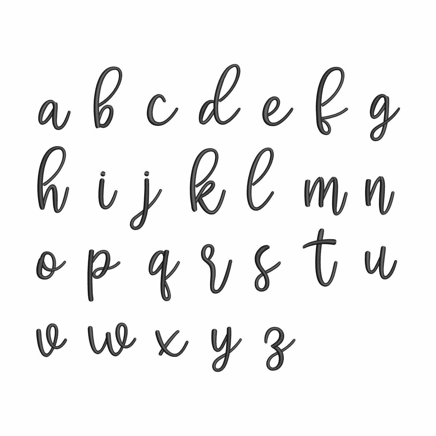 Spooky with tails - Embroidery font
