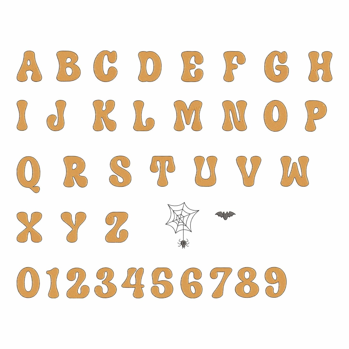 Boo - Sketch embroidery font