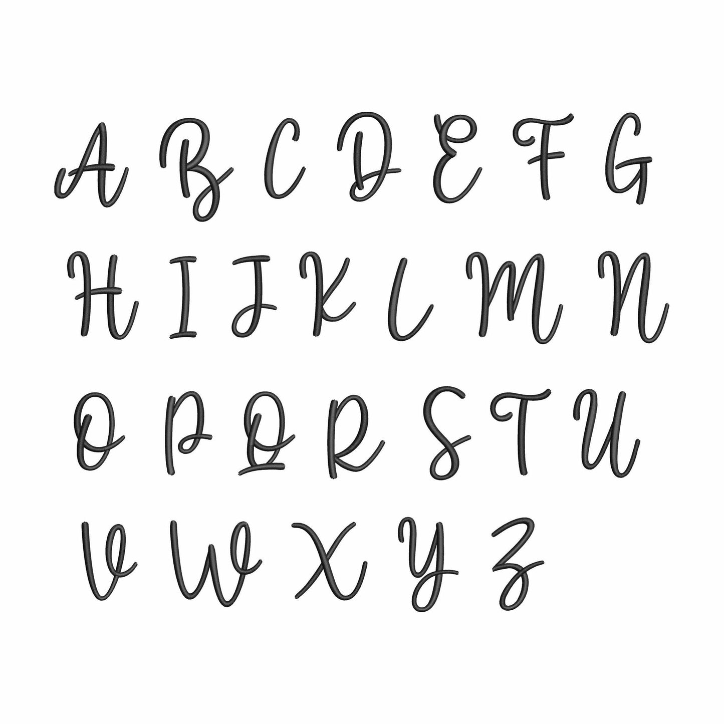 Spooky with tails - Embroidery font