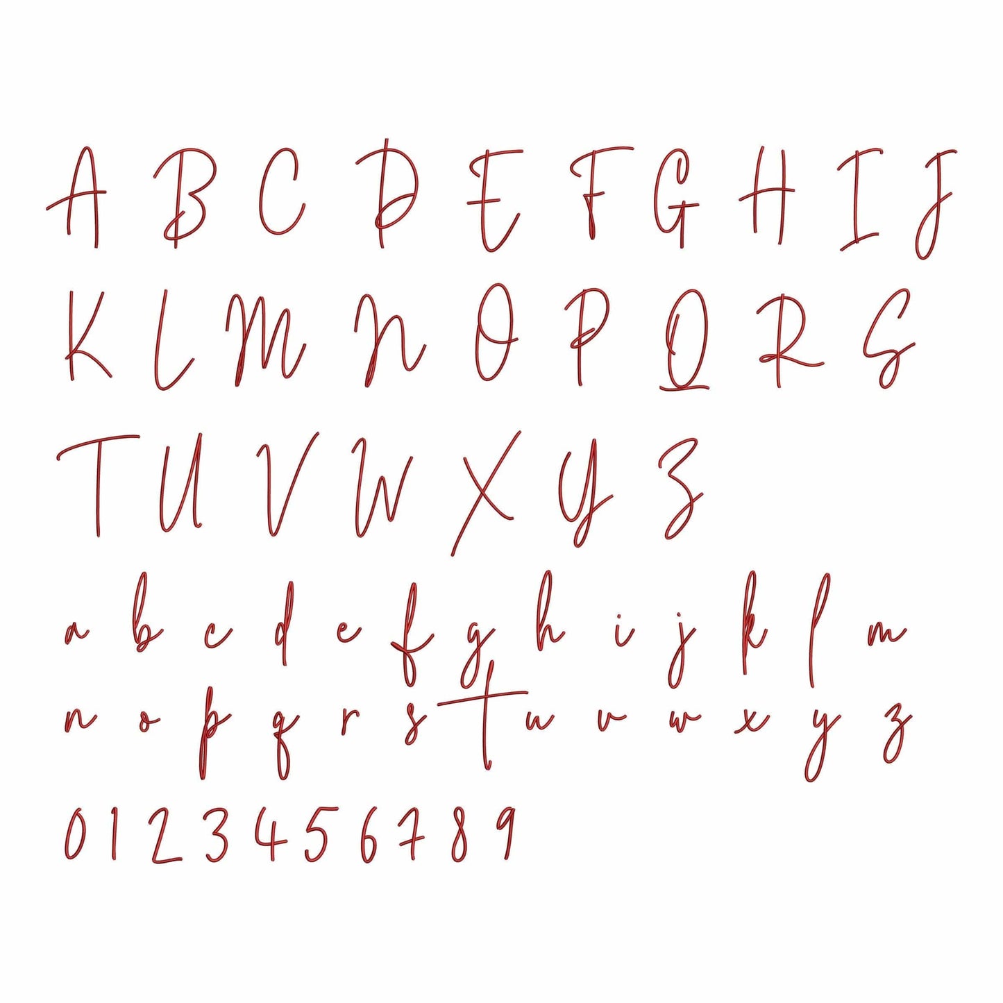 Celeste - Script embroidery font