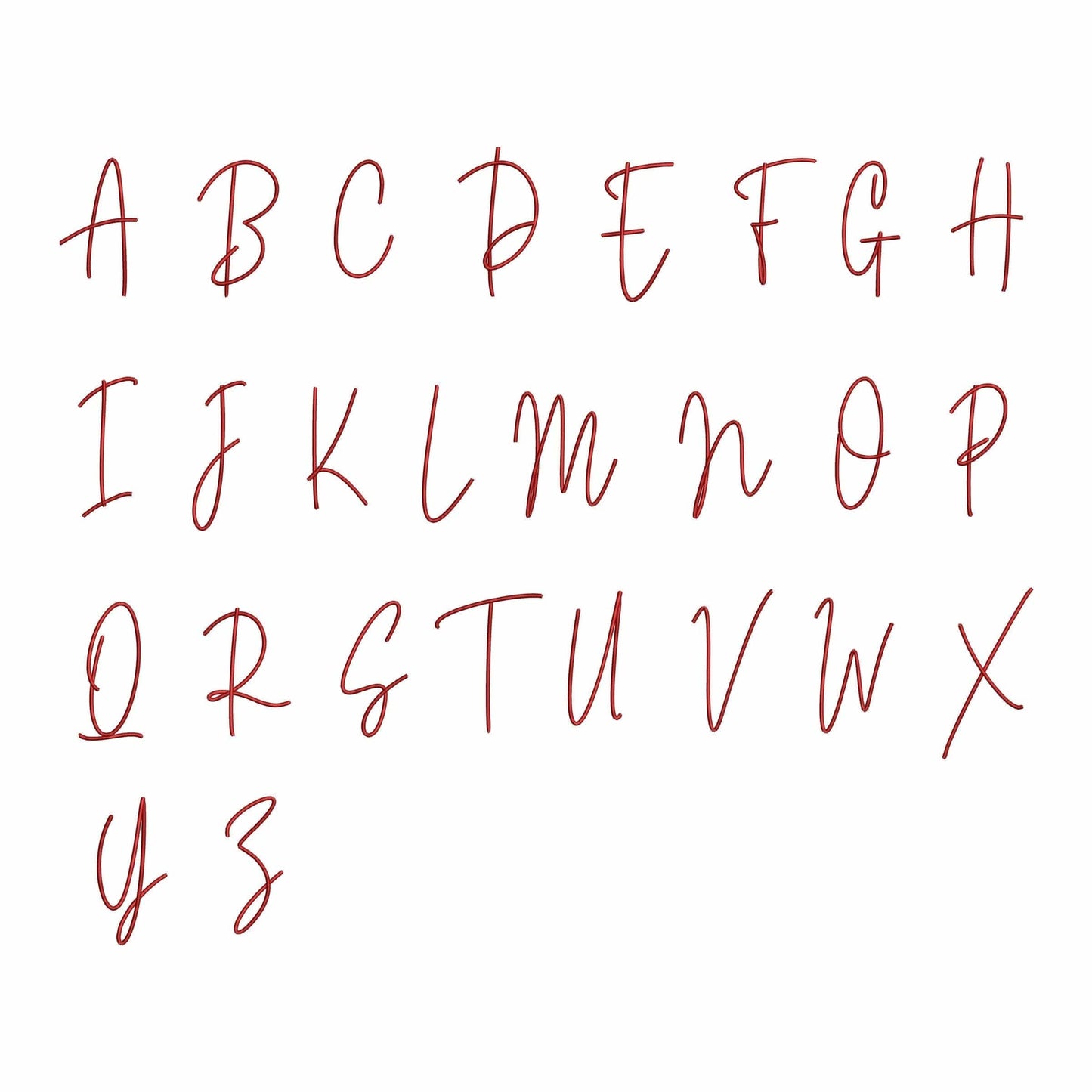 Celeste - Script embroidery font