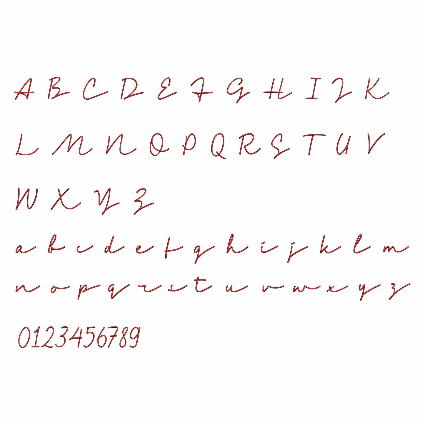 Anabel - Embroidery font