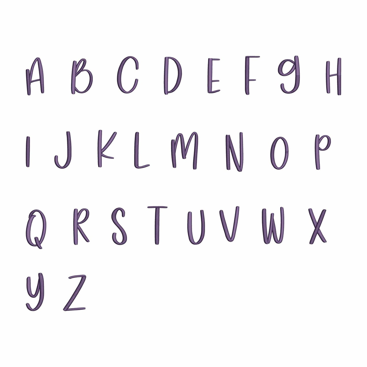 Kiddy - Embroidery font