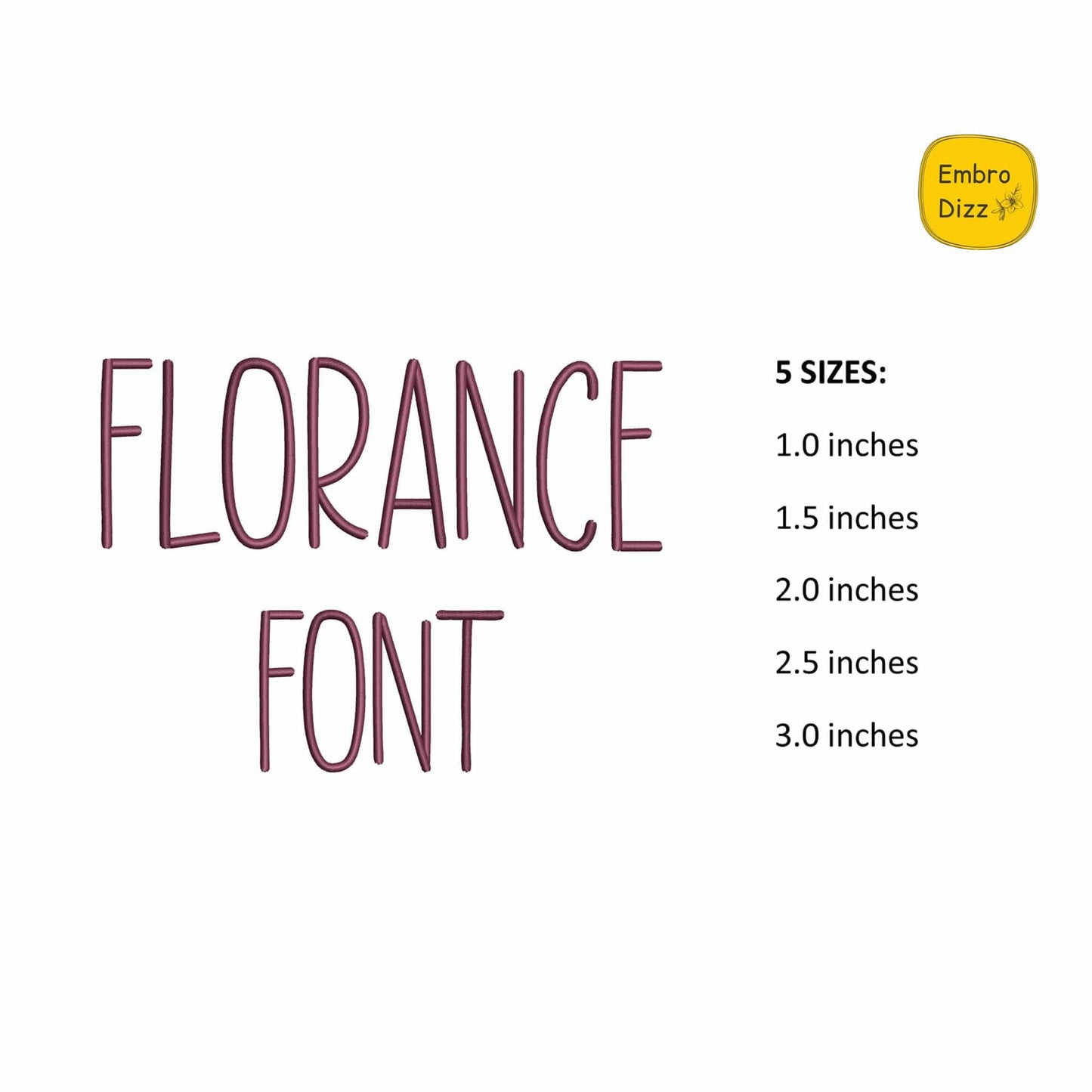 Florance - Farmhouse embroidery font
