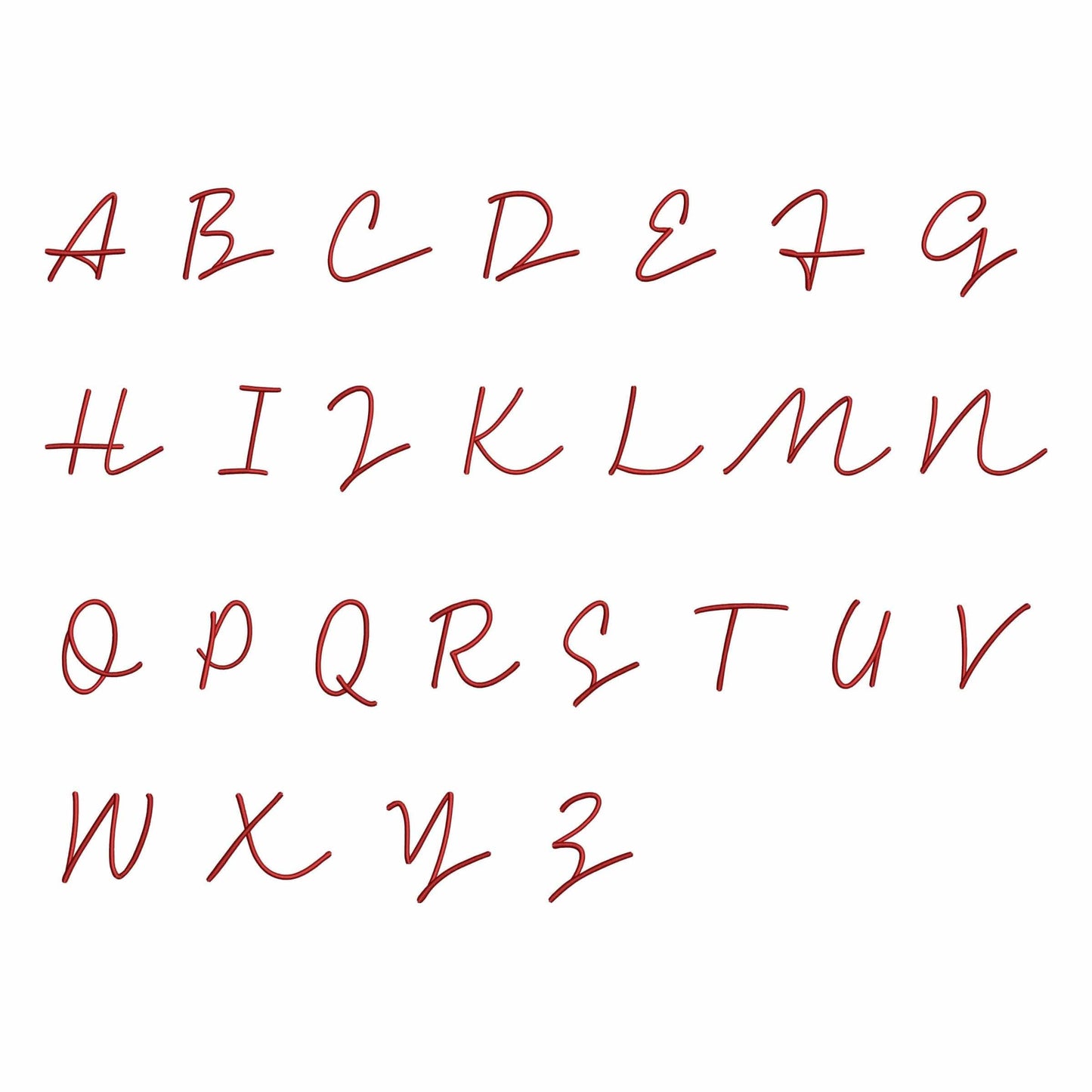 Anabel - Embroidery font