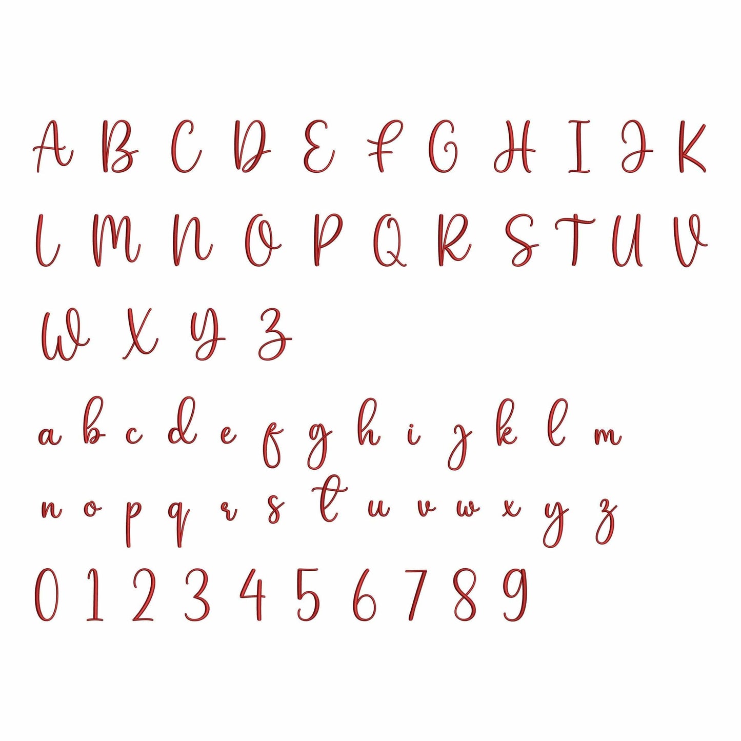 Sophia - Embroidery font